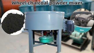 Charcoal powder roller grinding wheel mixer machine