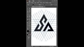 S+A logo design tutorial adobe illustrator logo tutorial #logodesigntutorial #vectordesign