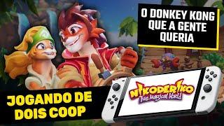 O Donkey Kong que FALTAVA para o Switch | Jogando Nikoderiko de dois em COOP