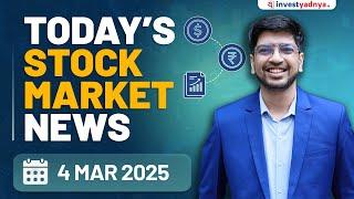 Today's Stock Market News - 4/3/2025 | Aaj ki Taaza Khabar