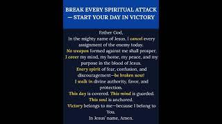 Break Every Spiritual Attack — Start Your Day in Victory #bibleverse #quotes #motivation #love