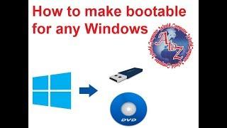 How to make bootable pendrive for Any Windows । Usb Boot For 7/8/10 Windows