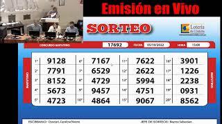 Sorteo de Quiniela Matutino N°17692   05/10/2022 15hs.-