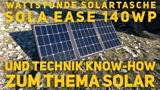 Wattstunde Solartasche Sola Ease 140Wp | High Voltage | Know-How Solar / Photovoltaik | Tino Eggert