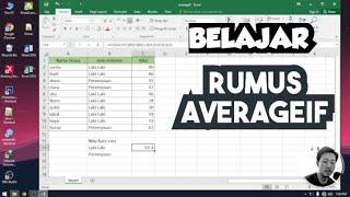 Belajar Rumus Averageif di microsoft excel - Subrek Id