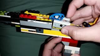 LEGO FULL AUTO BLOWBACK RUBBER BAND GUN MECHANISM