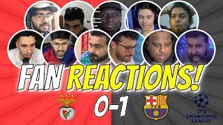 Fans Reaction To Benfica 0-1 Barca | UEFA Champions League 2024-25