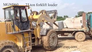 VOLVO L150G substitution, China wheel loader, used in quarry for 23ton marble or garnite