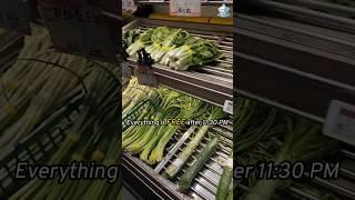 Everything’s FREE after 11:30 PM at this Chinese grocery store #lifeinchina
