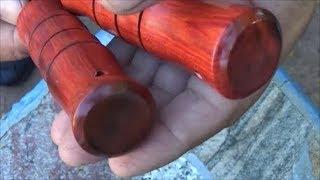 Jesse Vallin | Red heart firesteel handle | Red heart firesteel striker | Making a firesteel