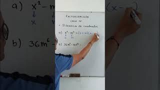 Factorización por diferencia de cuadrados #Math #matematicas #Grajeda