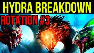 NEW HYDRA ROTATION #3 BREAKDOWN TEAM OPTIONS AND STRATEGY END GAME CONTENT! | RAID: SHADOW LEGENDS