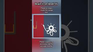 Brain it on level 55 solution with 3 star #shorts #games #gaming
