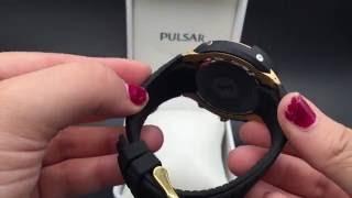 Chronos Watches Pulsar Men's Black and Gold Sports Watch PT3550