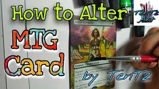 How to Alter MTG card(MAGIC THE GATHERING) | Advanced Alter Tutorial | Step by Step ALTER MTG card