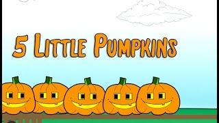 5 Little Pumpkins Sitting on a Gate Children's Song | Halloween Lyrics | Counting | Patty Shukla