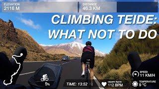 Cyling Mount Teide: Europe's longest continuous climb (with data overlays)