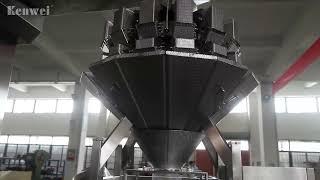 KENWEI 2 in 1 compact weighing and packaging system for popcorn multihead weigher vffs