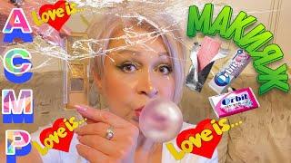 АСМР Макияж с Жвачкой |Makeup Chewing Gum ASMR Eating Sounds