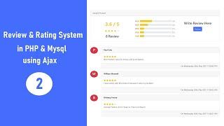 Review & Rating System in PHP & Mysql using Ajax - 2