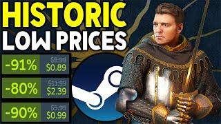New HISTORIC LOW Steam Game Deals + Super CHEAP Steam Games UNDER $3