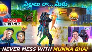 Small Kid Youtuber Showed Me LOL Emote  Then THIS HAPPEND   - Free Fire Telugu - MBG ARMY