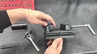 How to build a vise for holding barrels while Laser Engraving! Gunsmith tools, fiber laser engraving