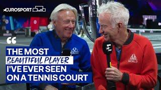 John McEnroe & Björn Borg say farewell to Roger Federer | Eurosport Tennis