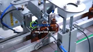 Automatic spray essential oil filling plugging capping machine