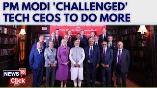 Google CEO Sundar Pichai Meets PM Modi In USA Tech Meet: PM Modi focused on transforming India| N18G