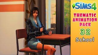 The Sims 4 Animations Pack 32 | Custom School Animations (Download)