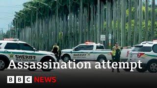 Man in custody after "apparent assassination attempt" on Trump | BBC News