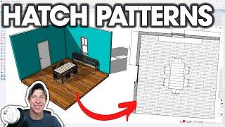 How to Add HATCH PATTERNS in SketchUp – The Fastest Way!