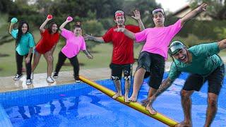 O ÚLTIMO CAIR NA PISCINA GANHA !! Desafio TEENS FUN (maloucos)