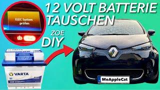 Renault ZOE 12 Volt Batterie selbst austauschen - DIY Schritt für Schritt Anleitung zum Geld sparen