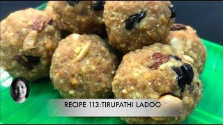 Tirupati Ladoo recipe - Recipe 113|Boondi laddu|Tirupati laddu|How to make Tirupati Laddu