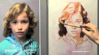 How to paint hair - portrait painting by Ben Lustenhouwer