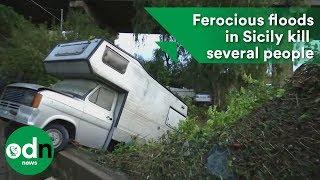 Ferocious floods in Sicily kill several people