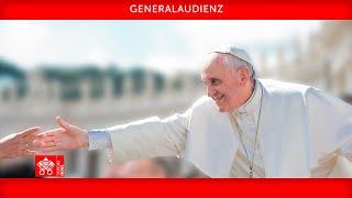 Generalaudienz 23. Oktober 2024 Papst Franziskus