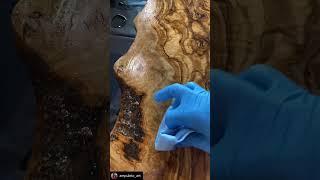 How To Fill Cracks On Wood Boards #shorts