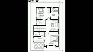 #2BHK House plan #Civil Engineering drawing #Best House Foundation design by Efajur