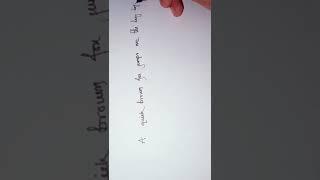 Tana Hater Lekha | Simple English Handwriting #shorttechnic