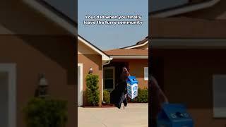 Syndrome walking meme (pov: you leave the furry community pt.2) #theincredibles #furries #shorts