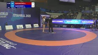 Eighth Final • WW 61Kg • Aliautsina SHKURATAVA (AIN) vs. Leah Melina Falkeid SAMSONSEN (NOR)