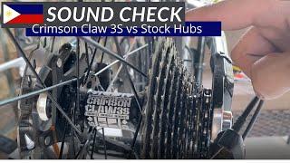 CRIMSON CLAW3S vs Stock/ MTB hub Sound Comparison #CrimsonClaw3s #CrimsonClaw #MTBhubs #TunogMayaman