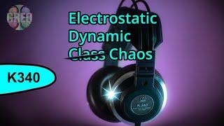 1979 - AKG K340 - World's First Electrostatic-Dynamic Hybrid - Headphone Review