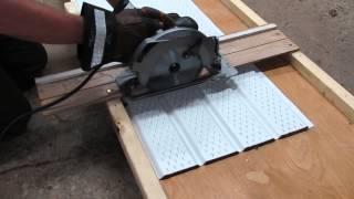 How to Cut Soffit or Siding With a Circular Saw!