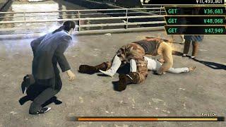 Majima saving Kiryu