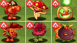 100% All FIRE Plants LEVEL 1000 vs All Final Boss - Plants vs Zombies 2 Mod