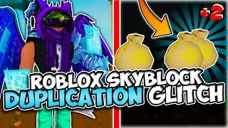 ROBLOX SKYBLOCK DUPLICATION GLITCH! (100% Unpatched and Working)